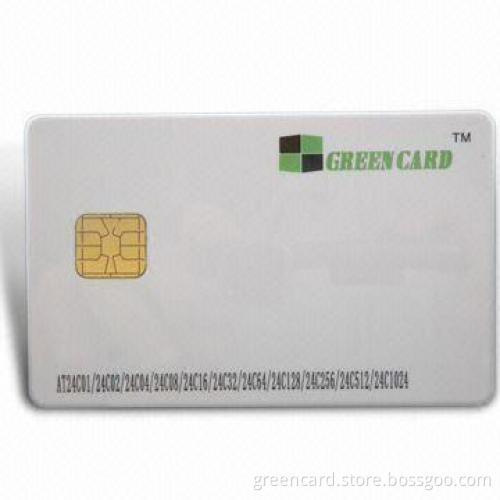 Contact Card with Glossy or Matte Surface, Equipped with ISO7816 Protocol